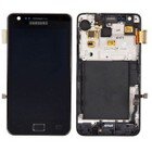 PANTALLA LCD DISPLAY CON TOUCH SAMSUNG i9100 GALAXY S2 NEGRA CON MARCO