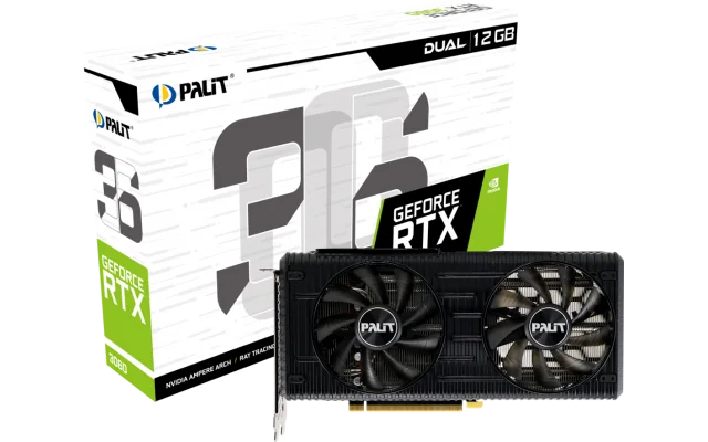 Tarjeta de video Palit RTX 3060 Dual 12GB