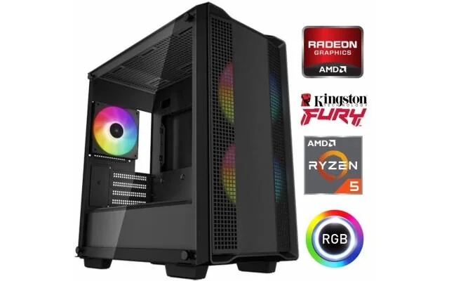 Equipo Gamer Ryzen 5 4500, 16GB, SSD 480GB, RX 580 8GB