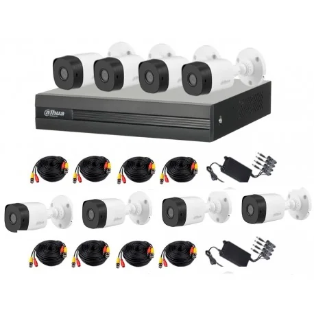 Kit Dahua 8 cámaras HD 1MP